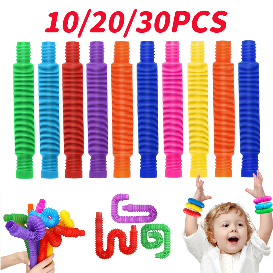 Kids Toys Youtube - 10-30PCS Colorful Telescopic Tubes Fidget Toys