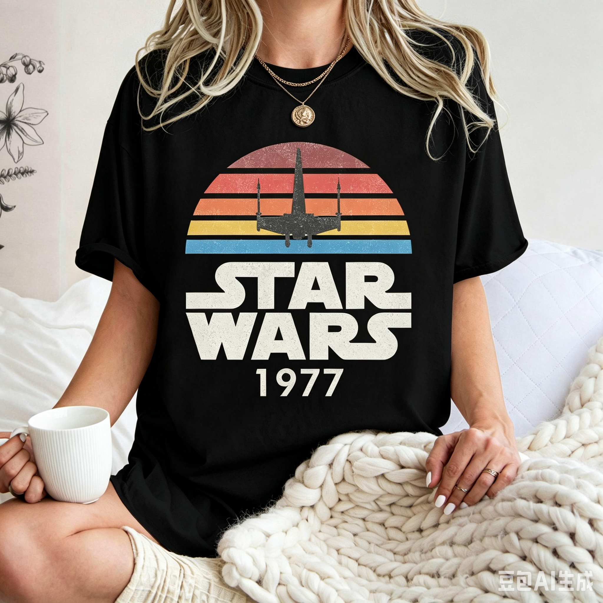 Kids Toys Start With X - Star Wars 1977 Retro Rainbow Sunset
