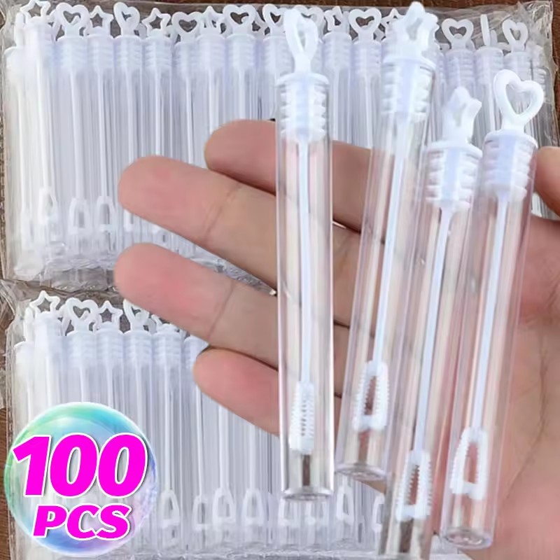 Kids Toys Youtube - 10/100PC Bubble Soap Bottles Mini Love