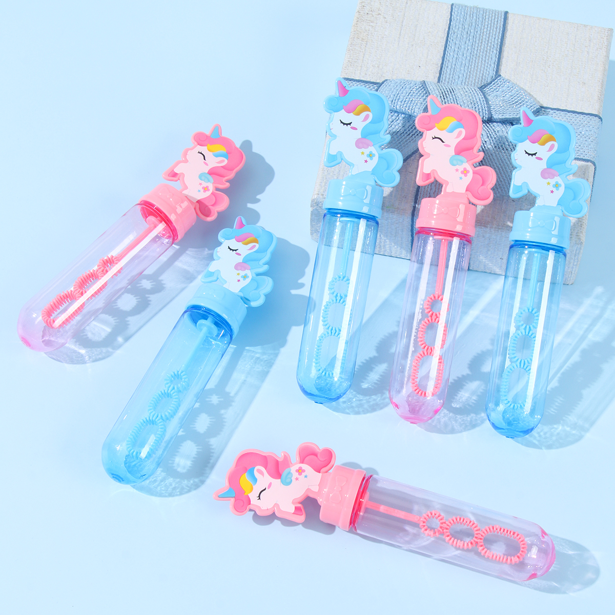 Blue Pink Unicorn Bubble Tube  - Kids Toys Youtube review and price