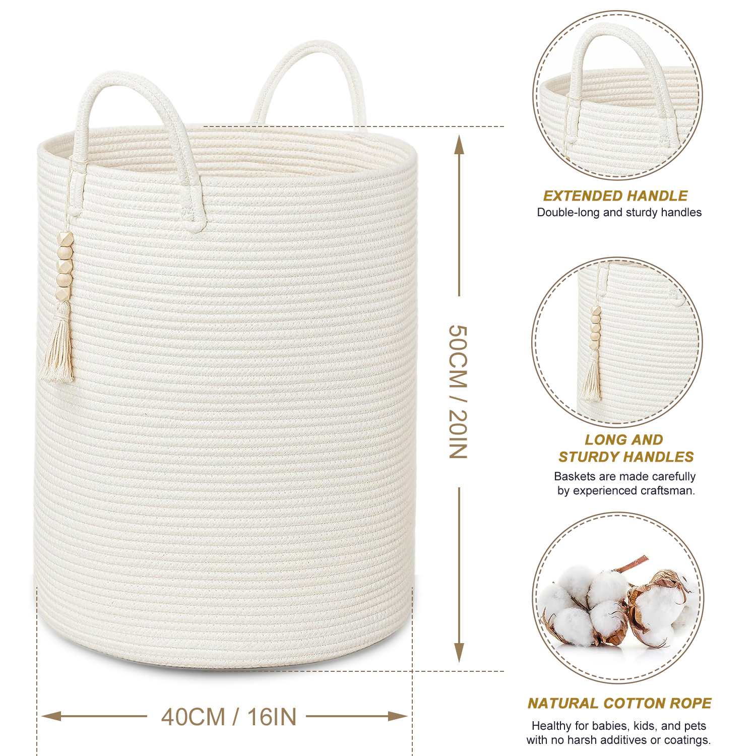 Large Storage Basket, Tall Wov - Kids Toys Basket review and price