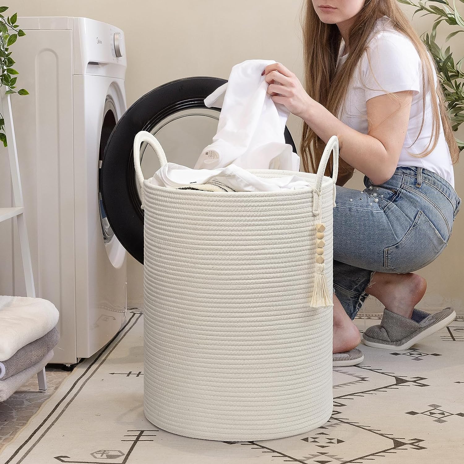 Large Storage Basket, Tall Wov - Kids Toys Basket review and price