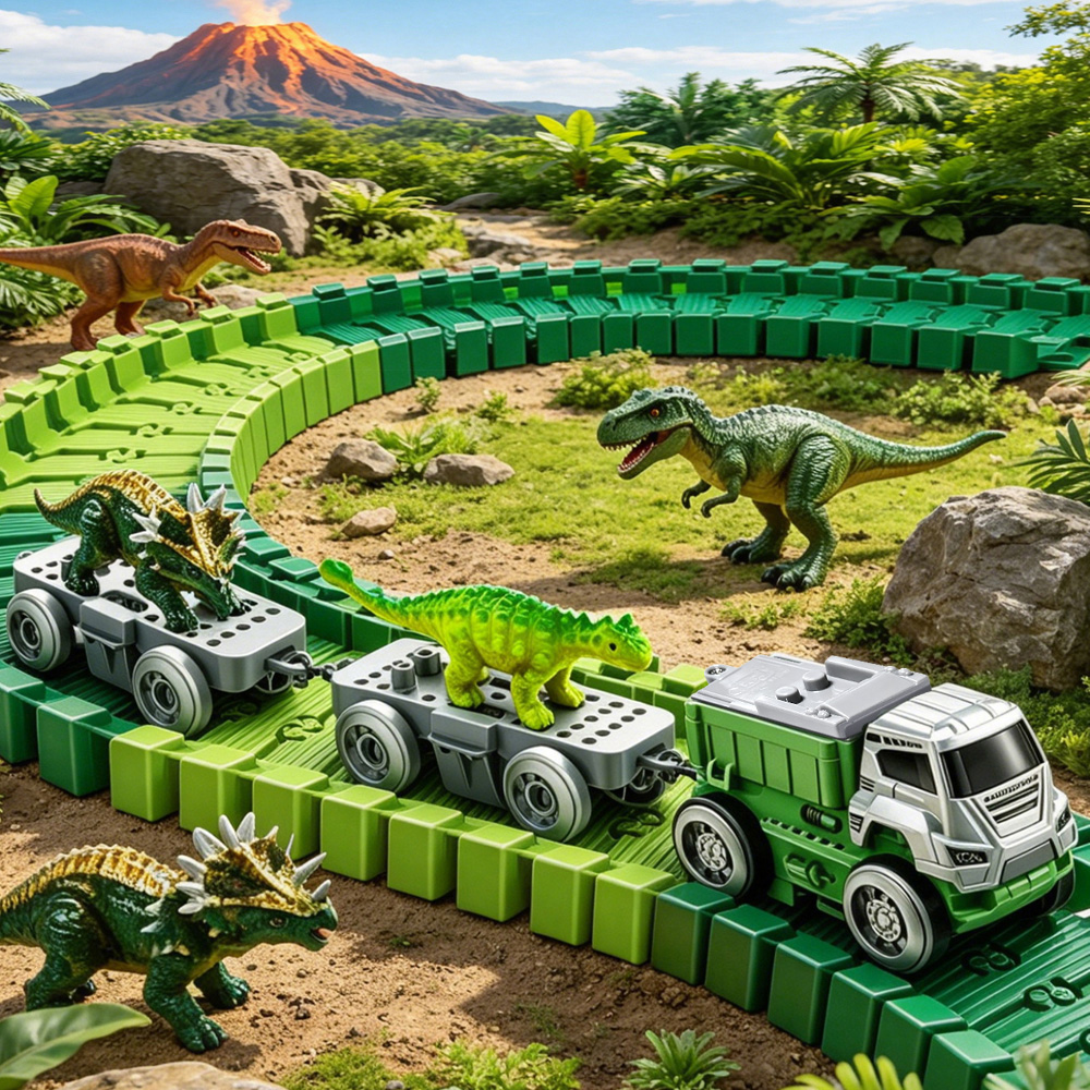 Flexible Dinosaur Race Track C - Kids Toys Dinosaur review and price