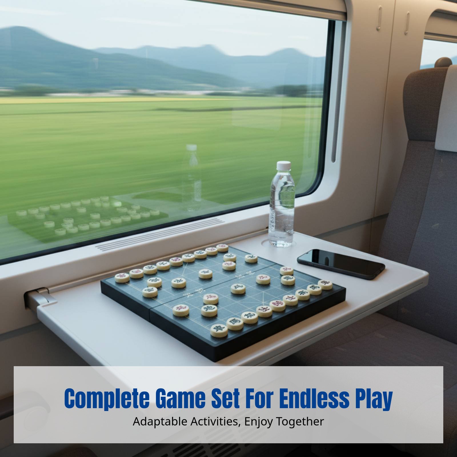 Foldable Chess Set, Multi-Game - Kids Toys Set review and price