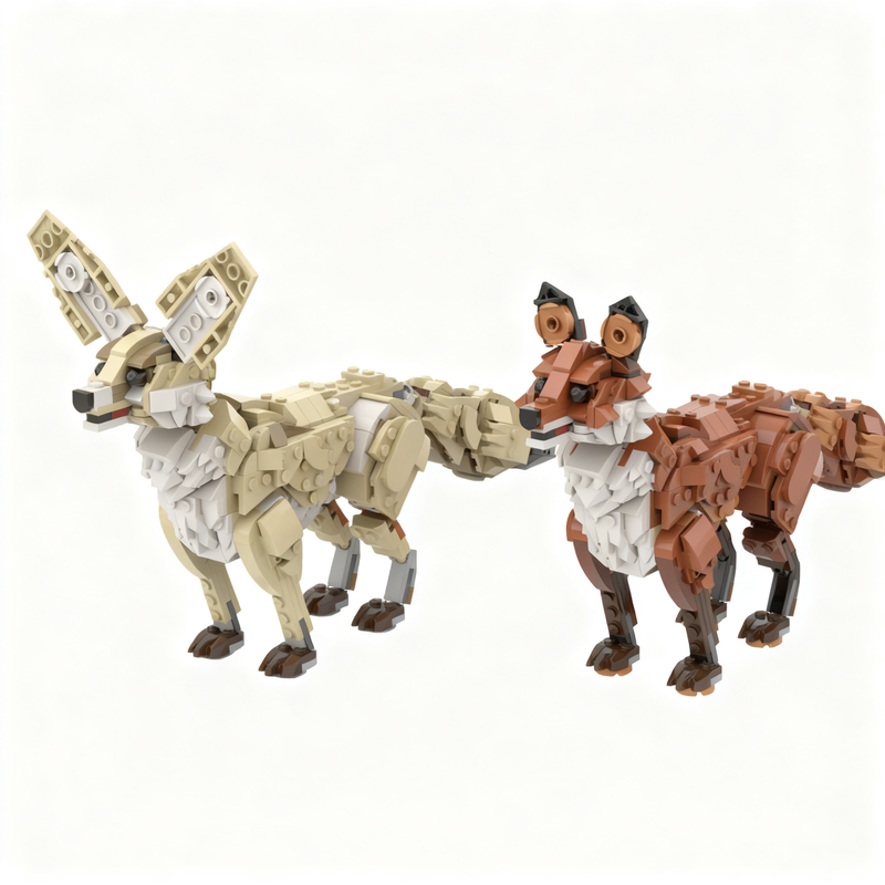 488PCS MOC Creative Fennec Fox - Kids Xmas Toys Ideas review and price