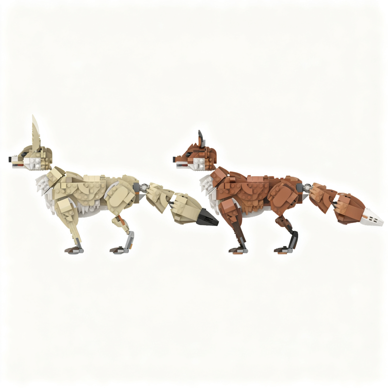 488PCS MOC Creative Fennec Fox - Kids Xmas Toys Ideas review and price