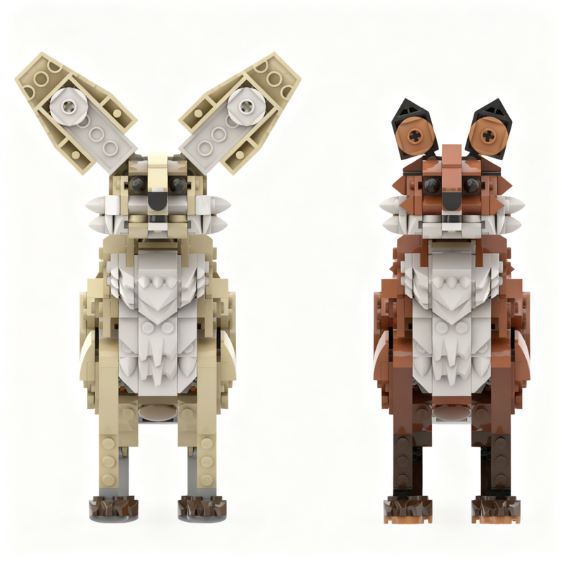 488PCS MOC Creative Fennec Fox - Kids Xmas Toys Ideas review and price
