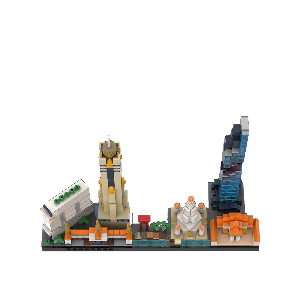 MOC Bangkok Skyline Building B - Kids Toys Bangkok review and price