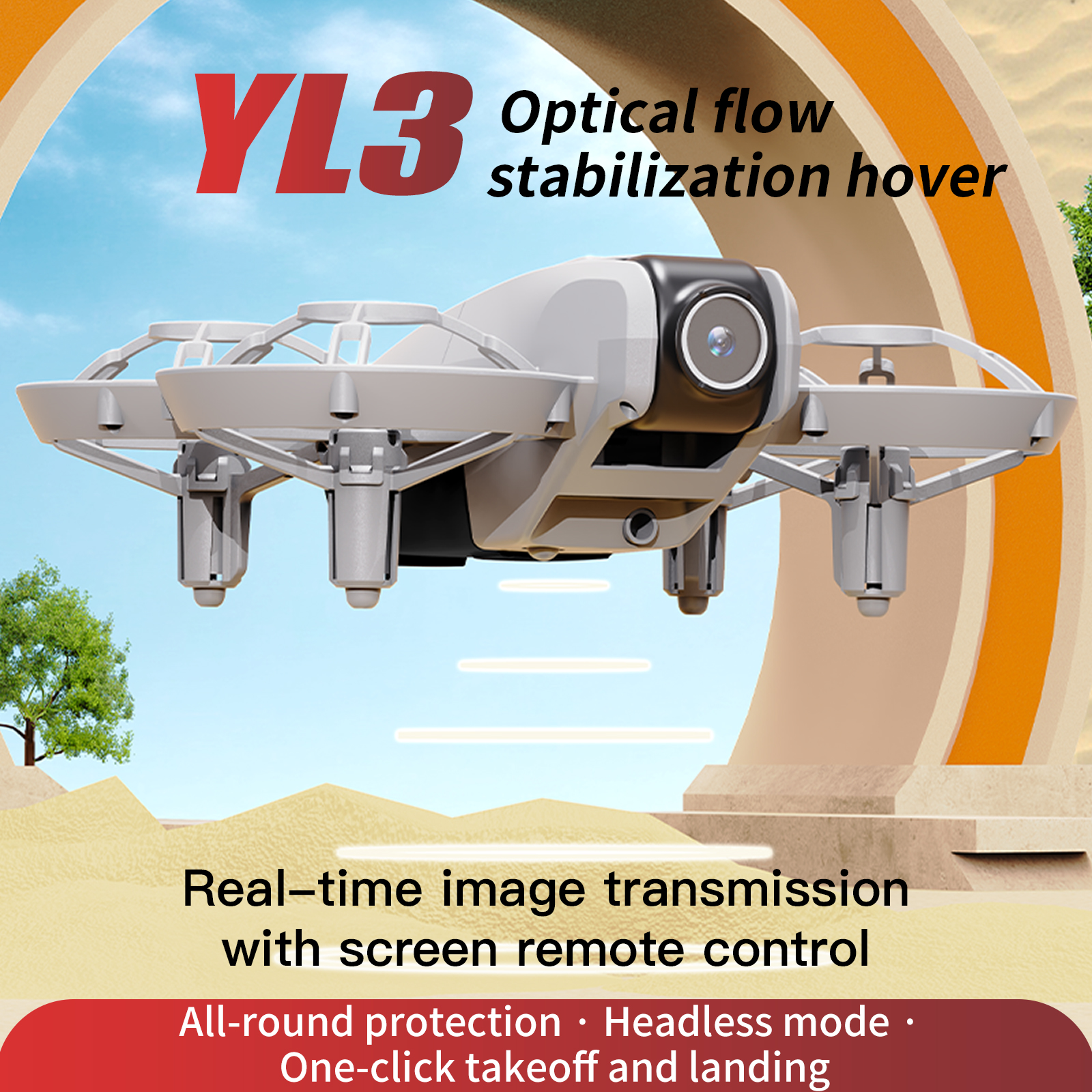 YL3 Remote-Controlled Drone wi - Kids Toys Youtube review and price