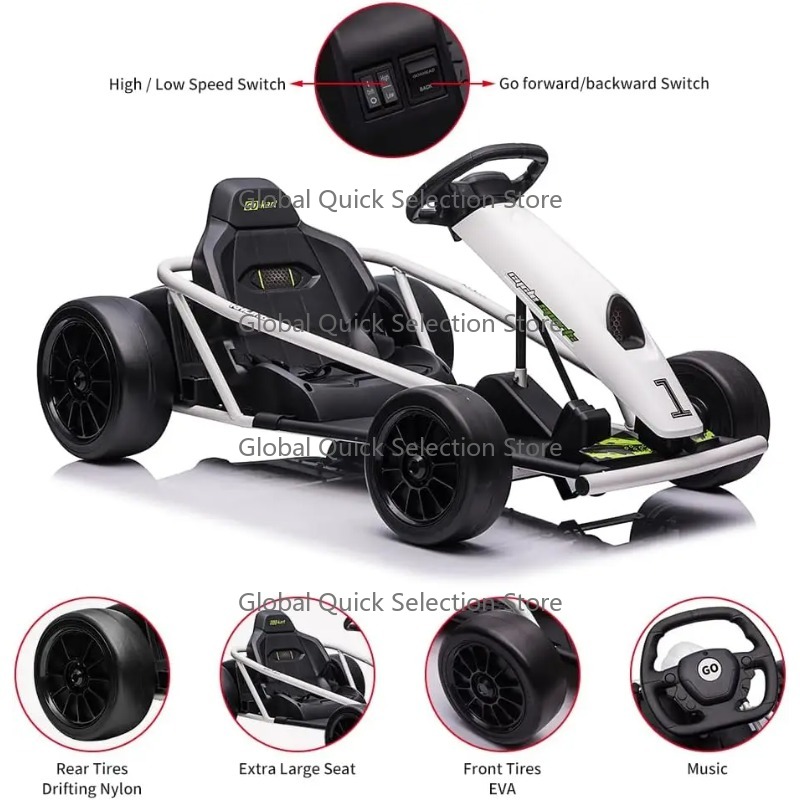 Ride on Go Kart for Teens 24v  - Kids Toys Start With X review and price