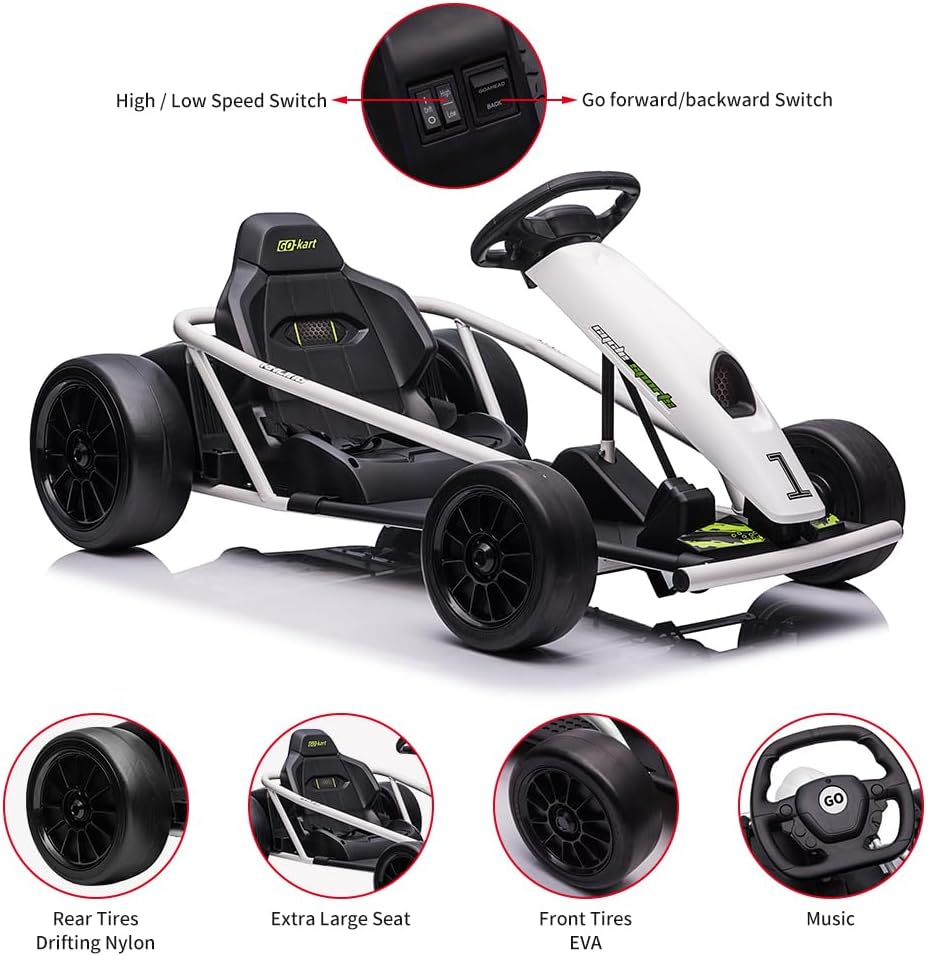 Ride on Go Kart for Teens 24v  - Kids Toys Start With X review and price
