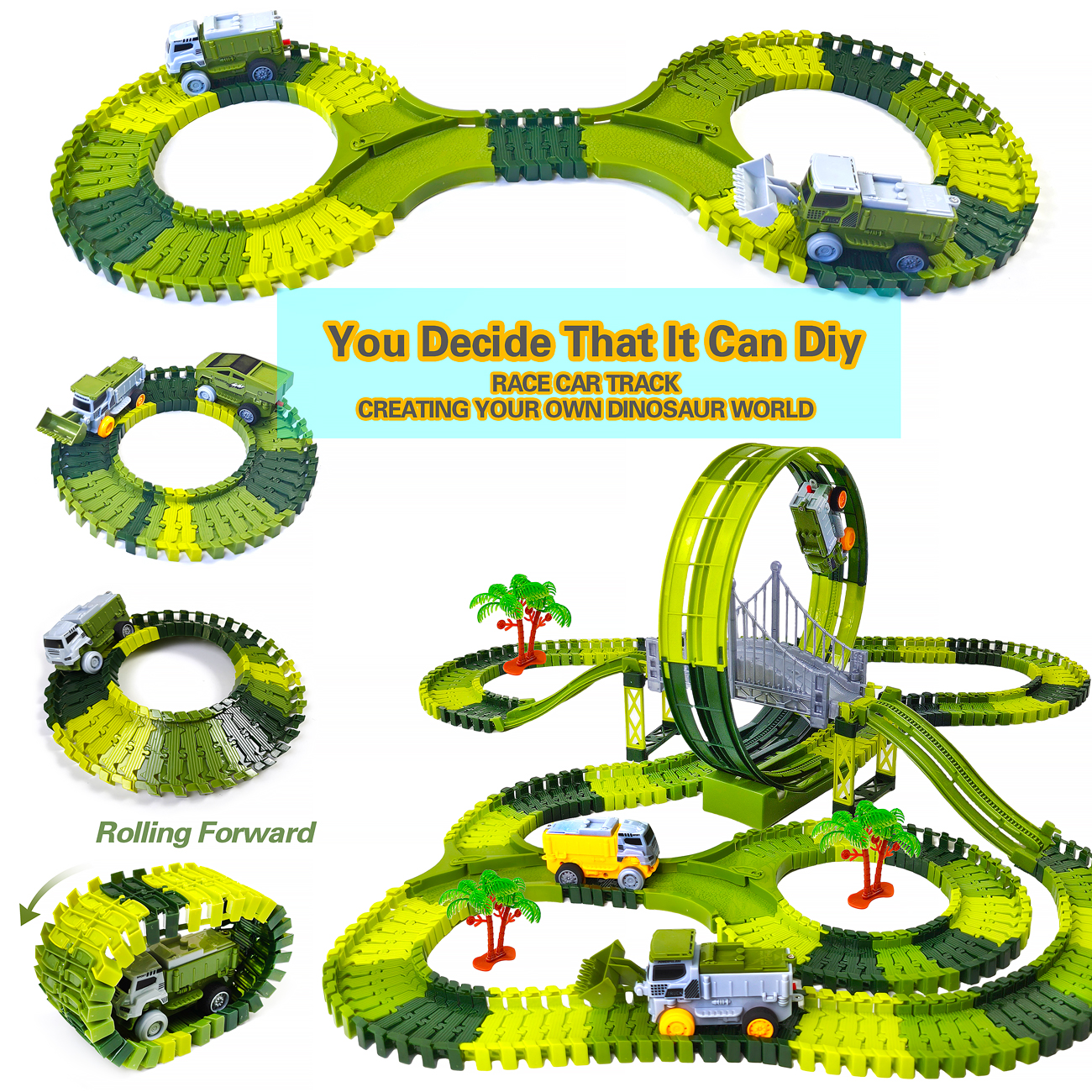 Dinosaur Toy Race Track Featur - Kids Toys Dinosaur review and price